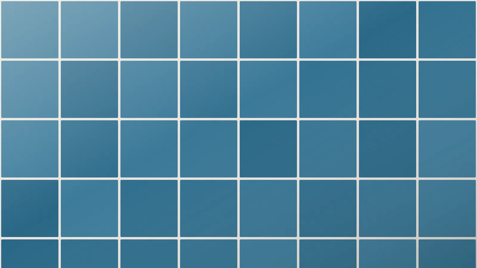 Blue square tiles with pale grout lines