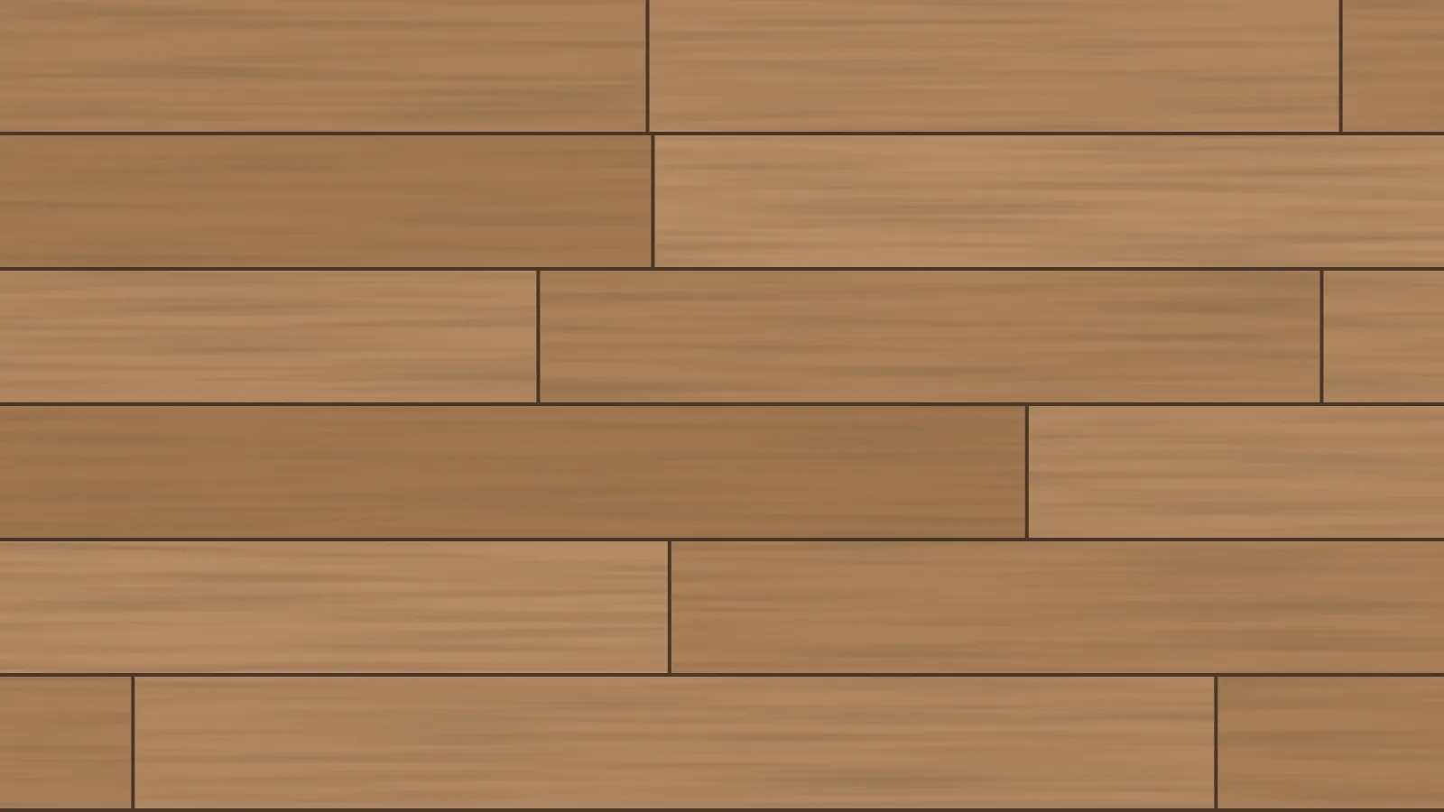 Wood-look planks in a warm oak tone