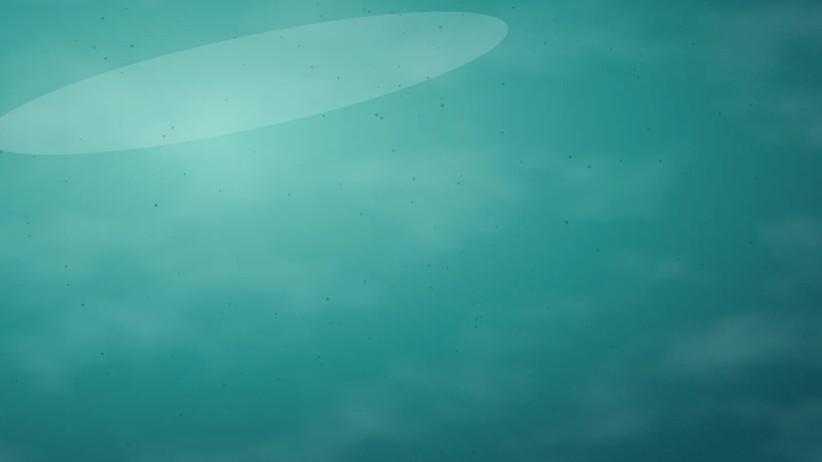 A glossy teal glaze with a soft highlight
